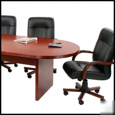 6FT conference room table and chairs furniture set wood