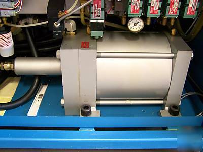 Milwaukee cylinder hydraulic dual press heated platten
