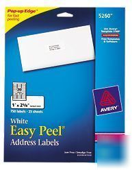 New avery 5260- - white mailing labels