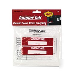 New tamper-proof security seals, red, 50/pack 702