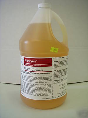 Klenzyme enymatic presoak protien stain cleaner 1 gal.