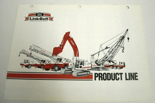 Link belt 1991 construction equipment sales brochure