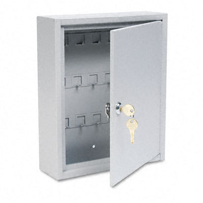 Locking wafer tumbler 28-key steel cabinet platinum