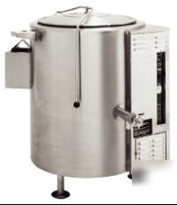 New intek gas stationary steam kettle, 80-gal., 