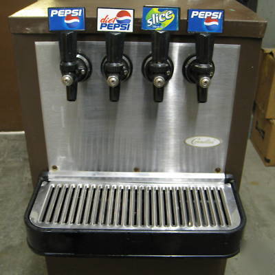 Portable soda/fountain dispenser w/ carbonation gauges