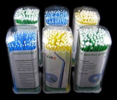 6 boxes dental lab disposable micro application brushes