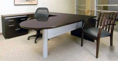 New 5PC u-shape executive office desk set, #tf-ecl-U1