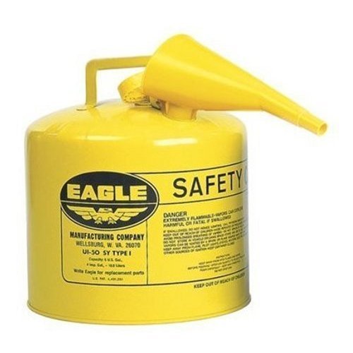 New eagle 5 gallon type 1 diesel safety can w/funnel 