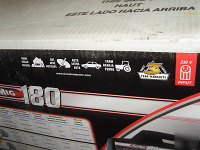 New lincoln pro-mig 180 hd electric welder in box