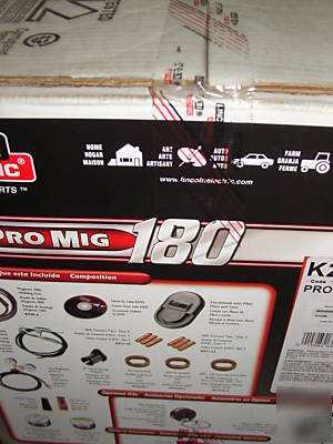 New lincoln pro-mig 180 hd electric welder in box
