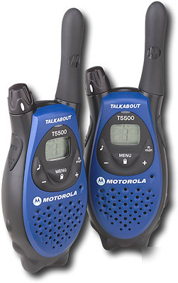New motorola talkabout T5500 2-way radio 2 pack