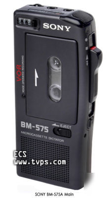 New sony bm-575 BM575 micro cassette portable recorder