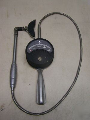 Alnor pyrometer gage gauge <800 degrees handheld used