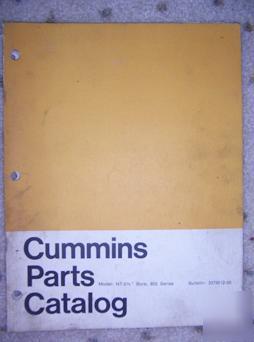 Cummins nt 5 1/2 bore 855 diesel engine parts catalog n