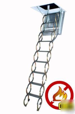 Fire rated attic ladder 11' scissors -25X47 fakro lsf