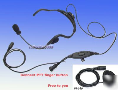 Headset mic with ptt button for kenwood px-777 68K