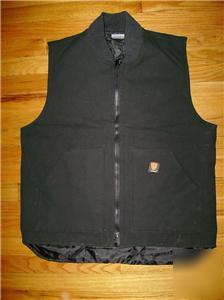 Nwt mens duck arctic work vest insulated,xl, xxl black