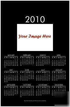 Poster calendar printed with your photograph