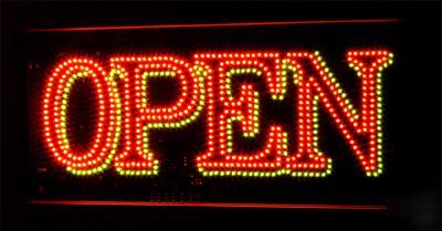 Super bright animated red & green led open sign r/g