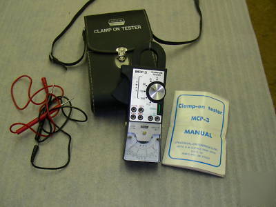 Three unit piece complete electric test sets volt/amp