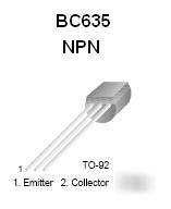 BC635 npn switching transistor design kit with pcb