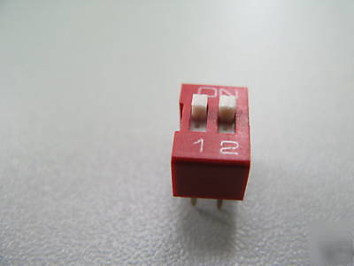 Dip switch 2 position 20 pcs solder type