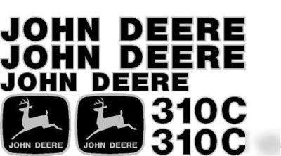 John deere 310C loader backhoe decal set whole machine