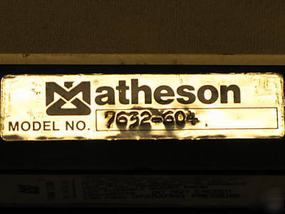 Matheson flow control meter model 7632-604
