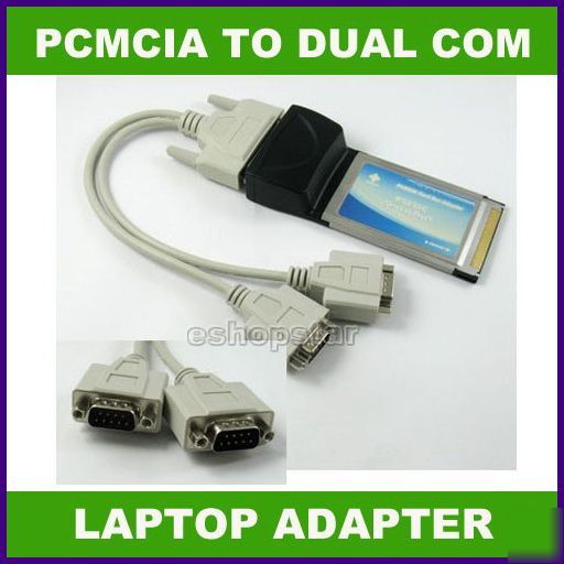 Pcmcia cardbus to dual port RS232 serial card of laptop