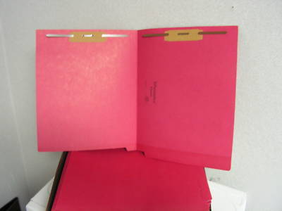 Red end tab fastener file folders pendaflex H1OU13R 