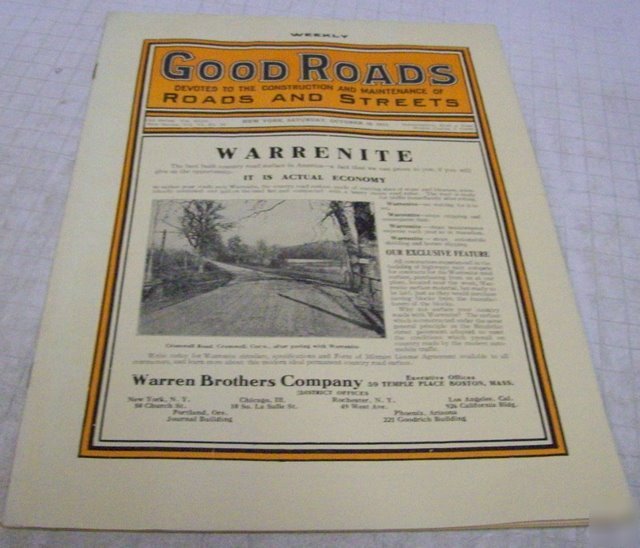 Good roads 1913 construction magazine vol.44, no.16