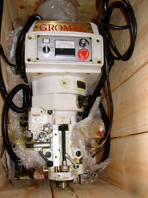 Gromax inverter evs milling head for bridgeport mill 