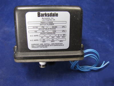 Barksdale switch msph-JJ100SS 10-100 psi