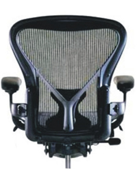 Black herman miller aeron chair size c w/posturefit