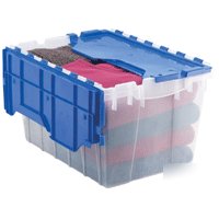 New akro mils 12 gallon attached lid storage container 