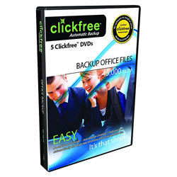 New clickfree dvd office backup - 5 pack 3005-1000-100