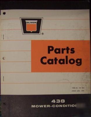 Oliver 438 mower-conditioner parts manual - original