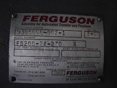 Selling 2PC.- ferguson index drive model FD200-24-270R