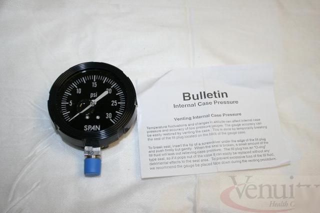 Span gauge lfs-212-0-30-psi-g-wob pressure gauge 1/ea
