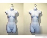Woman 2 female mannequins/body forms/dress forms white