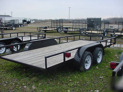 6.5X16' car hauler utility landscape equipment trailer