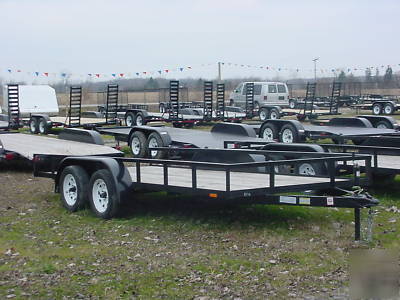 6.5X16' car hauler utility landscape equipment trailer