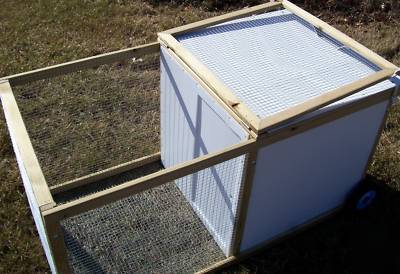 Chicken tractor coop chick brooder poultry hen house 