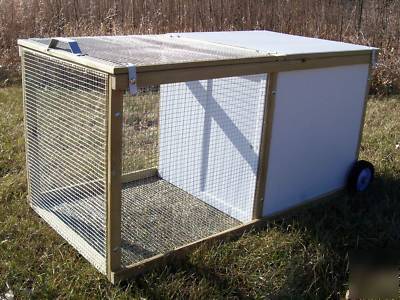 Chicken tractor coop chick brooder poultry hen house 