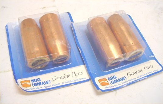 New lot 2 miller tapered copper mig nozzles 5/8