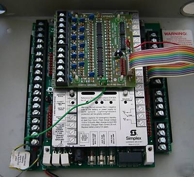 Simplex 3001 alarm control with moose Z234 8-zone card