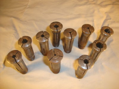 Used machinist tools / set of used collets