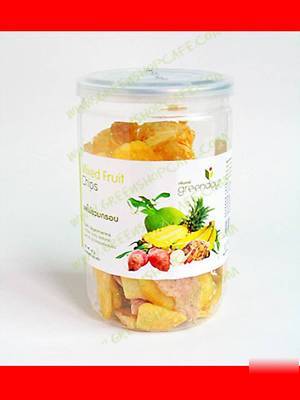  mixed fruit chips. the perfect snack for all ages.
