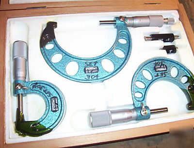(set of 3) fowler micrometers - free shipping
