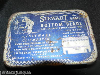 Grooming blade for stewart clipmaster - orig tin box 